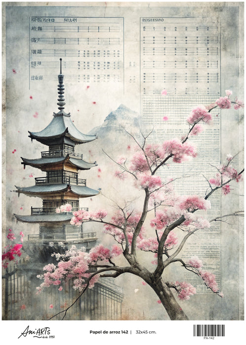 PA-142 PAPEL DE ARROZ ANI ARTS 32X45CM