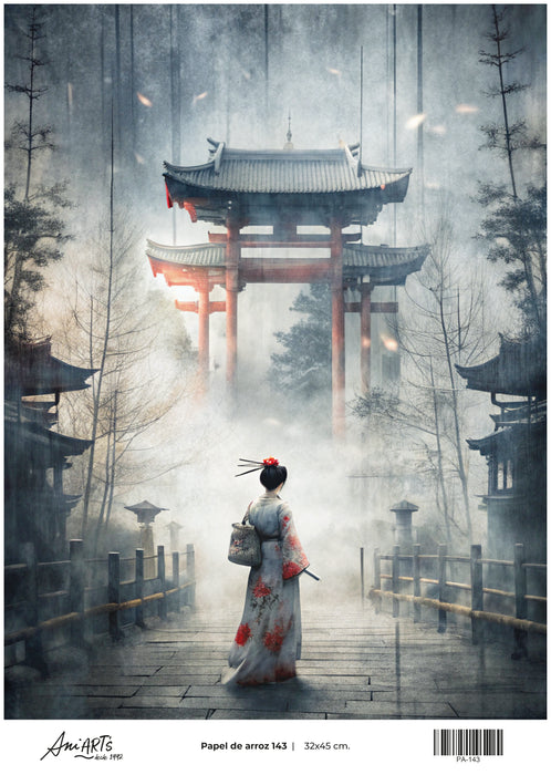 PA-143 PAPEL DE ARROZ ANI ARTS 32X45CM