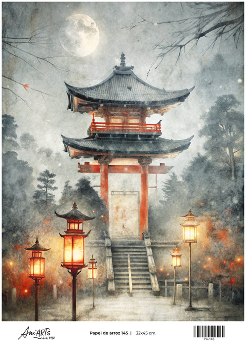 PA-145 PAPEL DE ARROZ ANI ARTS 32X45CM