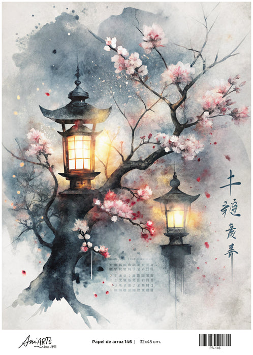 PA-146 PAPEL DE ARROZ ANI ARTS 32X45CM