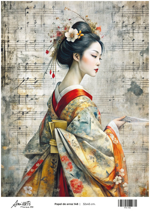 PA-148 PAPEL DE ARROZ ANI ARTS 32X45CM