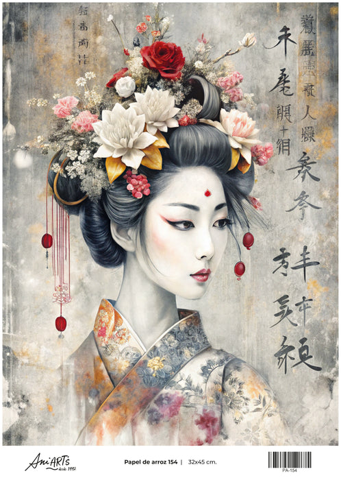 PA-154 PAPEL DE ARROZ ANI ARTS 32X45CM
