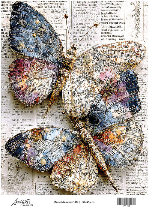 PA-158 PAPEL DE ARROZ ANI ARTS 32X45CM