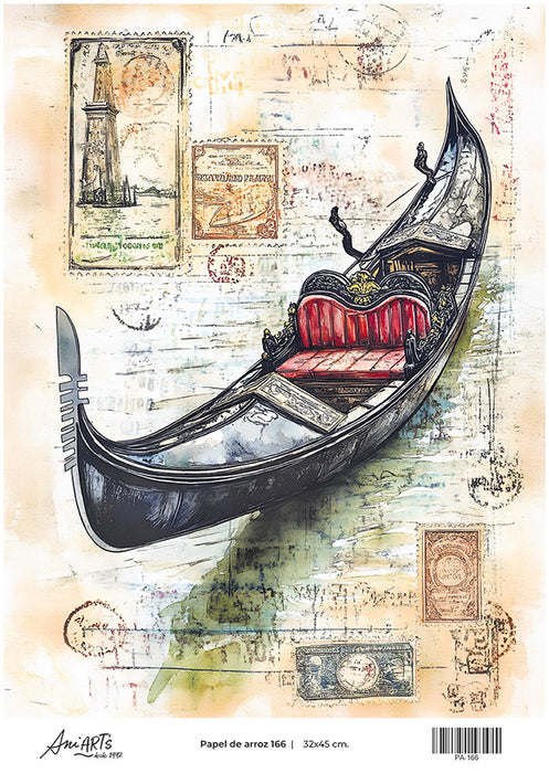 PA-166 PAPEL DE ARROZ ANI ARTS 32X45CM