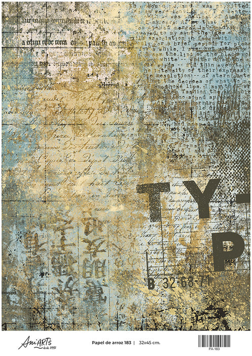 PA-183 PAPEL DE ARROZ ANI ARTS 32X45CM