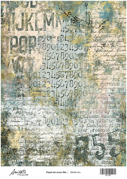 PA-184 PAPEL DE ARROZ ANI ARTS 32X45CM