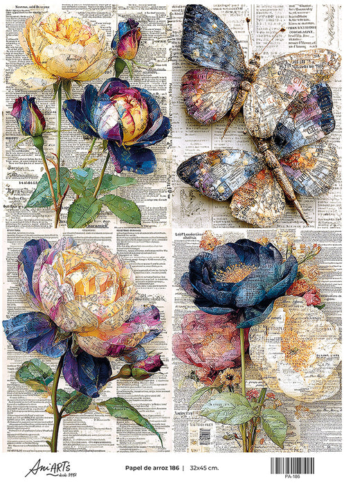 PA-186 PAPEL DE ARROZ ANI ARTS 32X45CM
