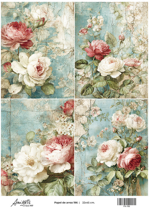 PA-196 PAPEL DE ARROZ ANI ARTS 32X42CM