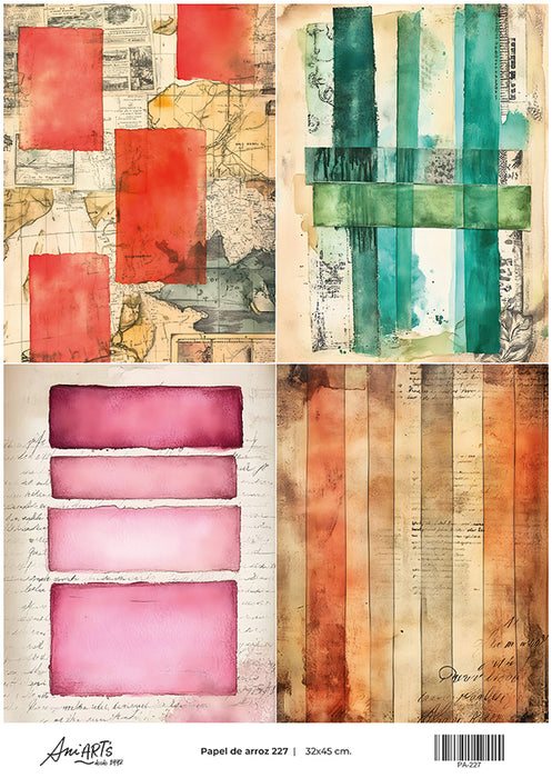 PA-227 PAPEL DE ARROZ ANI ARTS 32X45CM