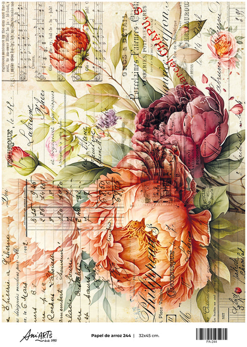 PA-244 PAPEL DE ARROZ ANI ARTS 32X45CM