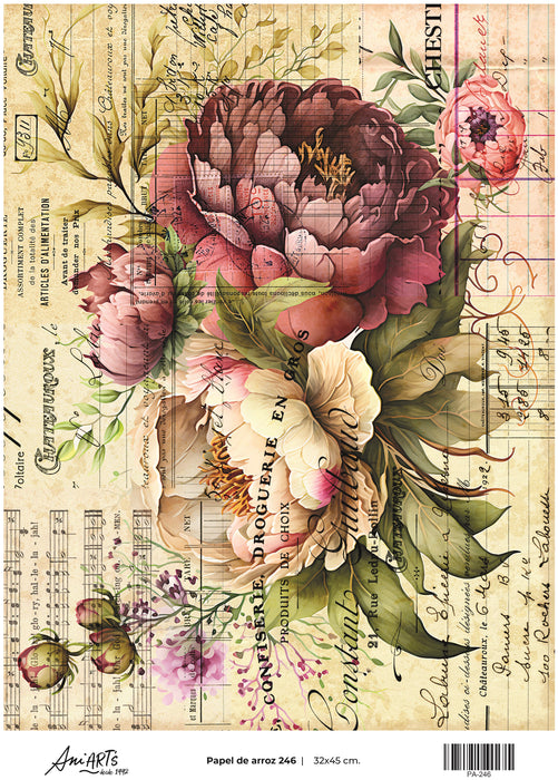 PA-246 PAPEL DE ARROZ ANI ARTS 32X45CM
