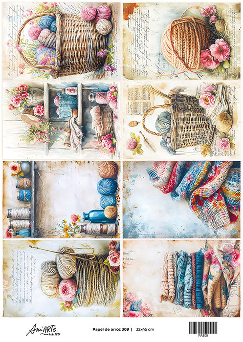 PA309 PAPEL DE ARROZ ANI ARTS 32X45CM