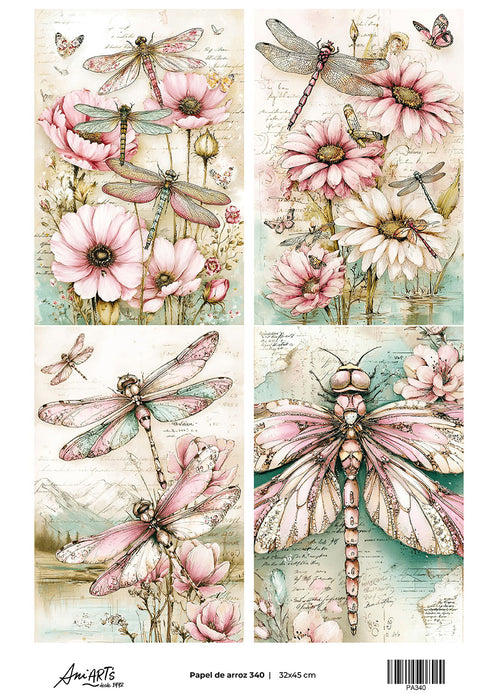 PA340 PAPEL DE ARROZ ANI ARTS 32X45CM