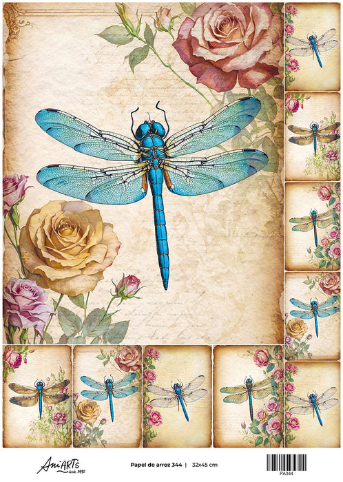 PA344 PAPEL DE ARROZ ANI ARTS 32X45CM