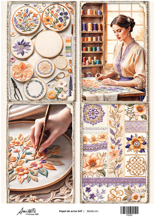 PA347 PAPEL DE ARROZ ANI ARTS 32X45CM