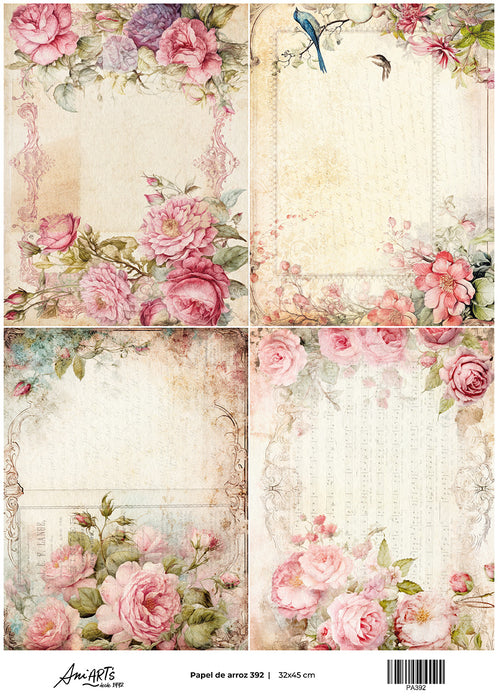 PA392 PAPEL DE ARROZ ANI ARTS 32X45CM