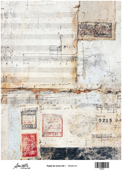 PA421 PAPEL DE ARROZ ANI ARTS 32X45CM
