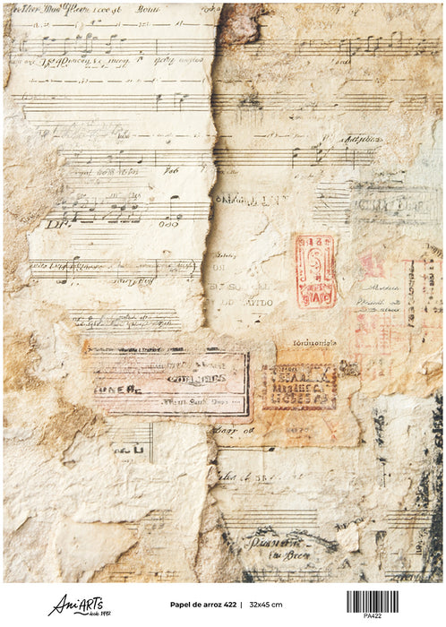 PA422 PAPEL DE ARROZ ANI ARTS 32X45CM