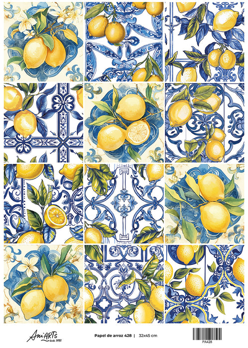 Papel de Arroz Ani Arts 32x45 cm – PA428 Lámina Decorativa para Decoupage y Manualidades