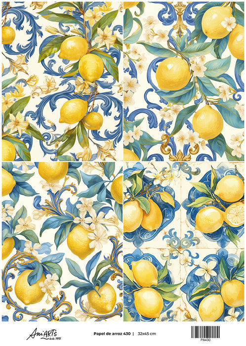 Papel de Arroz Ani Arts 32x45 cm – PA430 Lámina Decorativa para Decoupage y Manualidades