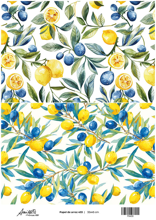 Papel de Arroz Ani Arts 32x45 cm – PA433 Lámina Decorativa para Decoupage y Manualidades