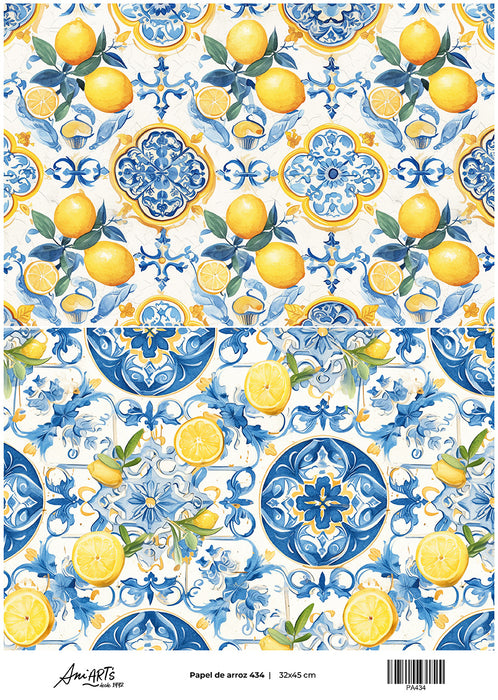Papel de Arroz Ani Arts 32x45 cm – PA434 Lámina Decorativa para Decoupage y Manualidades