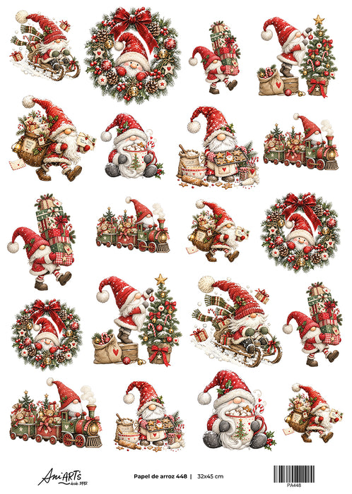 Papel de Arroz Ani Arts 32x45 cm – PA448 Lámina Decorativa para Decoupage y Manualidades
