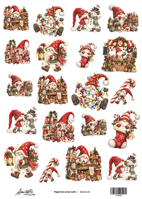 Papel de Arroz Ani Arts 32x45 cm – PA449 Lámina Decorativa para Decoupage y Manualidades