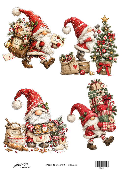 Papel de Arroz Ani Arts 32x45 cm – PA450 Lámina Decorativa para Decoupage y Manualidades