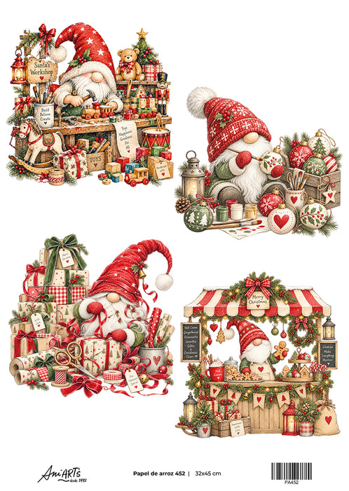 Papel de Arroz Ani Arts 32x45 cm – PA452 Lámina Decorativa para Decoupage y Manualidades