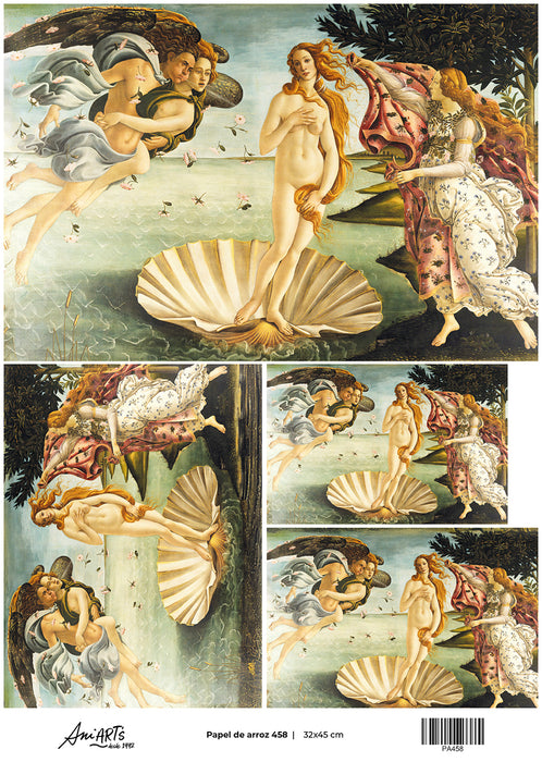 Papel de Arroz Ani Arts 32x45 cm – PA458 Lámina Decorativa para Decoupage y Manualidades