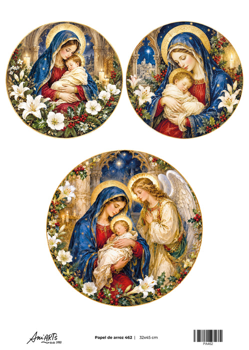 Papel de Arroz Ani Arts 32x45 cm – PA462 Lámina Decorativa para Decoupage y Manualidades