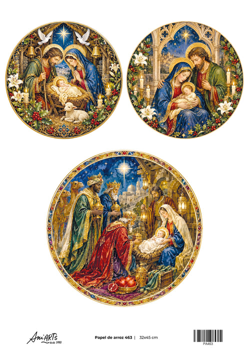 Papel de Arroz Ani Arts 32x45 cm – PA463 Lámina Decorativa para Decoupage y Manualidades