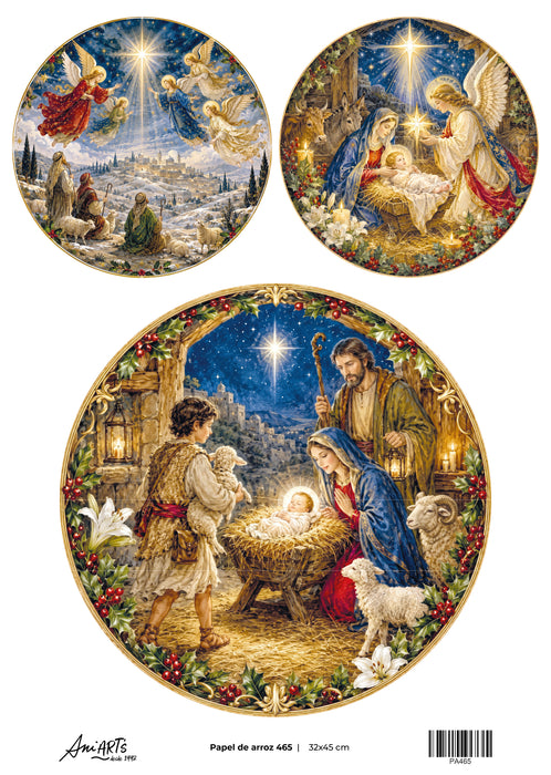 Papel de Arroz Ani Arts 32x45 cm – PA465 Lámina Decorativa para Decoupage y Manualidades
