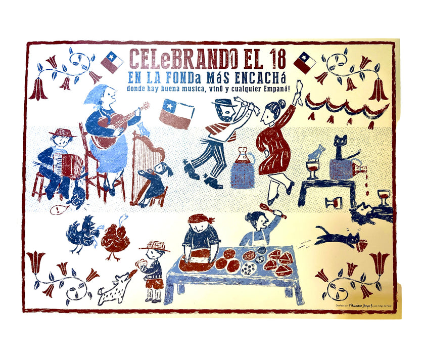 IP003F LAMINA INDIVIDUAL  CELEBRANDO EL 18 44X33CM