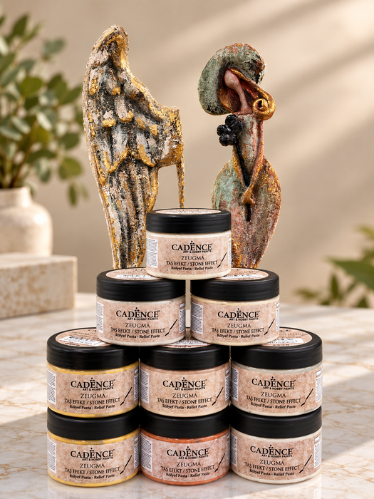 Pasta Zeugma Cadence Satyros ZE102 – Pasta decorativa ideal para crear texturas, relieves y acabados estilo rústico e industrial en proyectos de decoración y manualidades | 150 ml