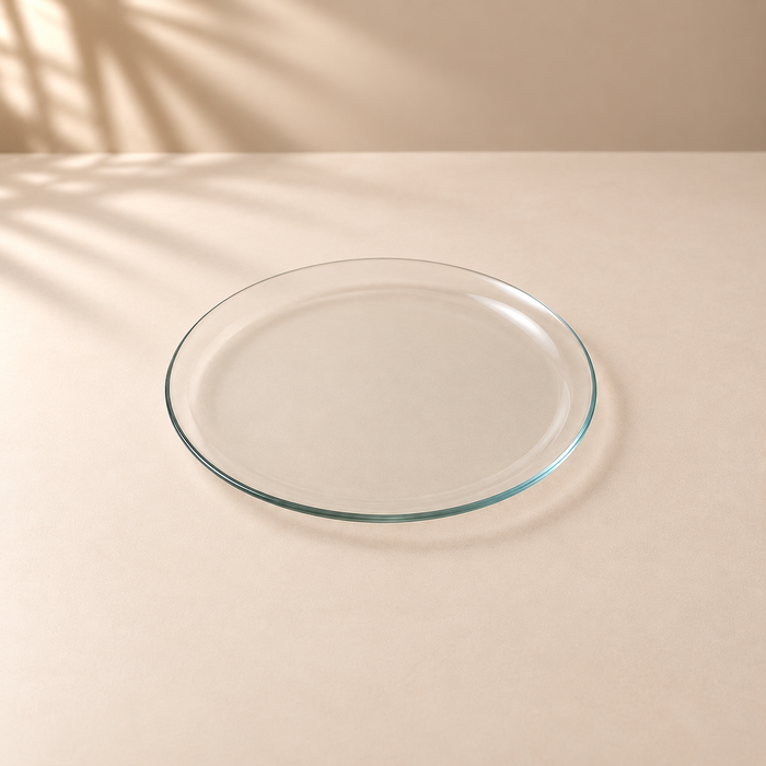 Plato de Vidrio Redondo 15 cm - Ideal para intervenir con pintura, hacer decoupage y múltiples técnicas decorativas