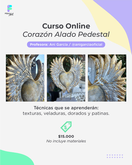 CCC22 CURSO ONLINE CORAZON ALADO PEDESTAL