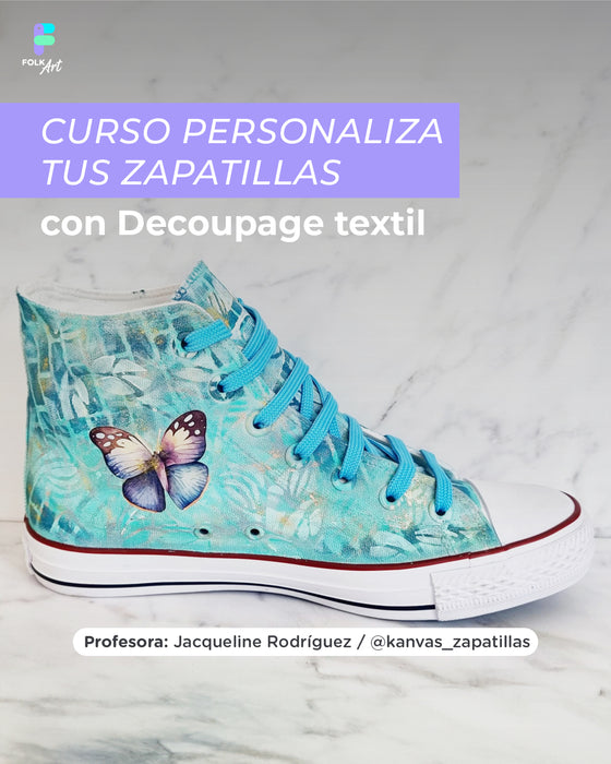 CURSO PRESENCIAL DECOUPAGE EN ZAPATILLAS LIBRE