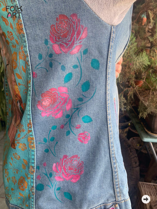 CURSO PINTA TEXTIL CHAQUETA CON ALMA FRIDA