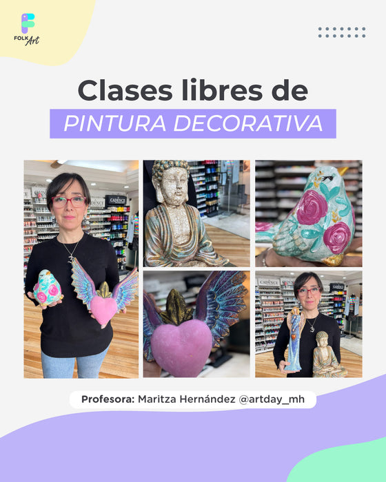 CLASES LIBRE DE PINTURA DECORATIVA MARITZA HERNANDEZ