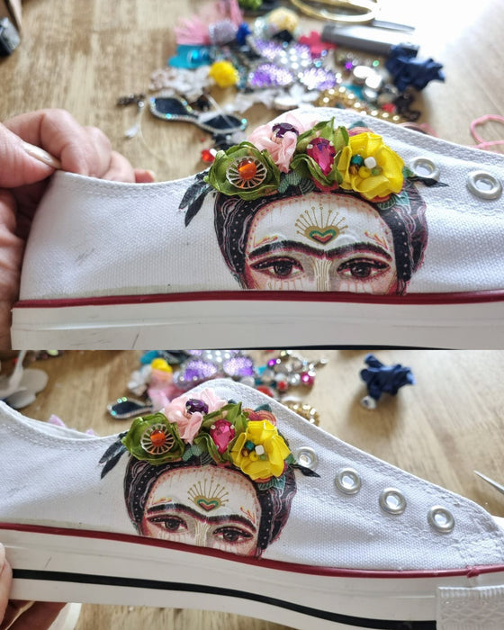 CZF06 CURSO PINTA Y DECORA TUS ZAPATILLAS FRIDA