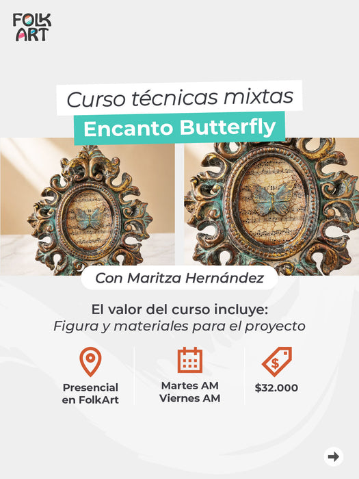 CURSO TECNICAS MIXTAS ENCANTO BUTTERFLY