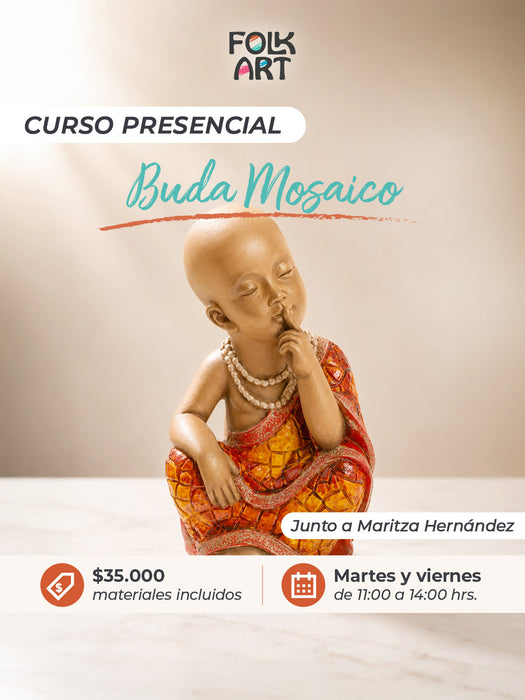 CURSO TECNICAS MIXTAS BUDA MOSAICO