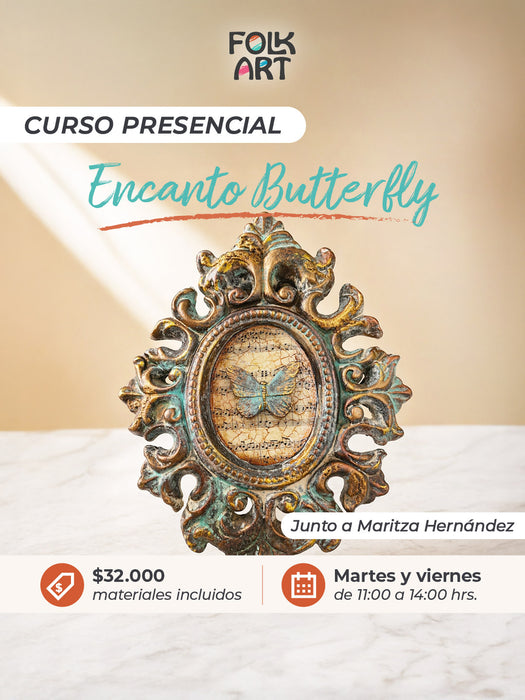 CURSO TECNICAS MIXTAS ENCANTO BUTTERFLY
