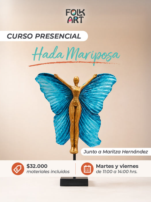 CURSO TECNICAS MIXTAS HADA MARIPOSA