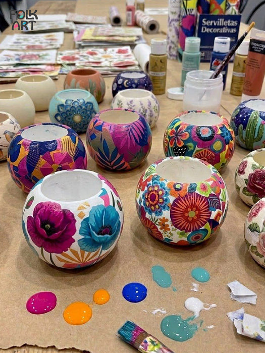CURSO PRESENCIAL PINTA Y DECORA TU PORTAVELAS