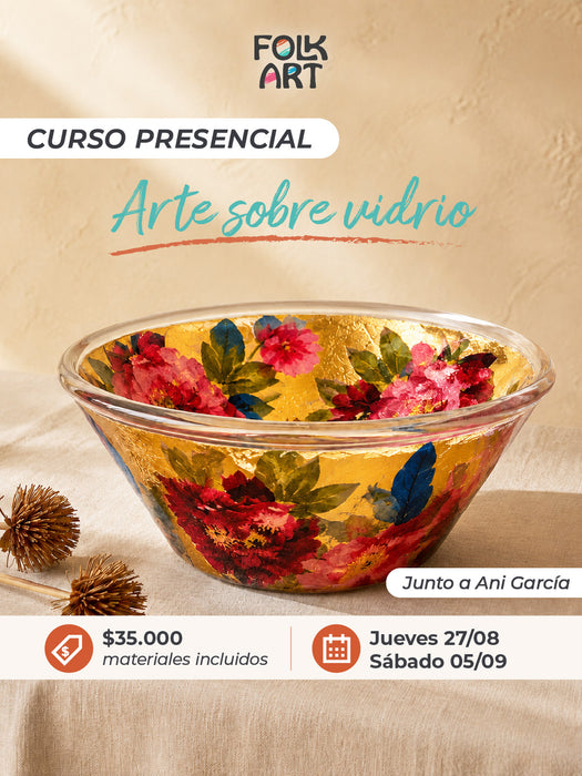 CURSO PRESENCIAL ARTE SOBRE VIDRIO