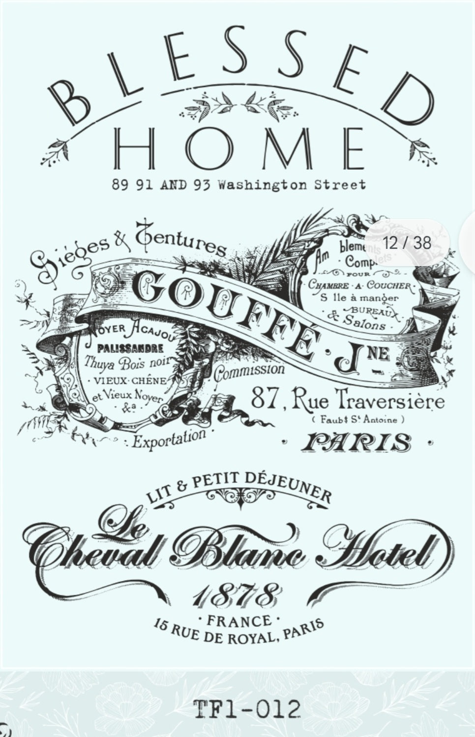 TF1012N LAMINA DE TRANSFERENCIA FOLEX NEGRO — FOLKARTCL