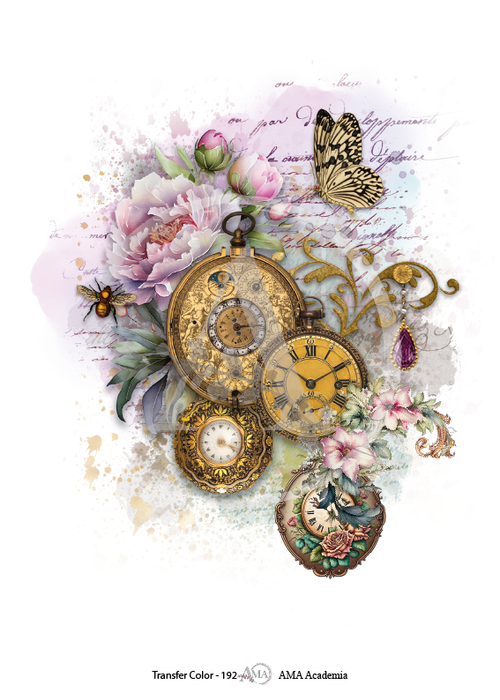 Lamina Transfer Color 20x30 cm – TC-192 Transferencia Decorativa para Decoupage y Manualidades